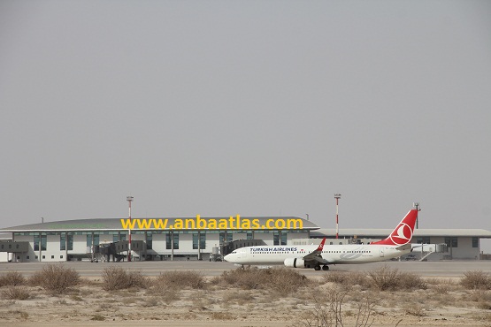 طائرة تابعة للخطوط التركية وهي أول طائرة أجنبية تحط في مطار نواكشوط الدولي ـ أم التونسي، 